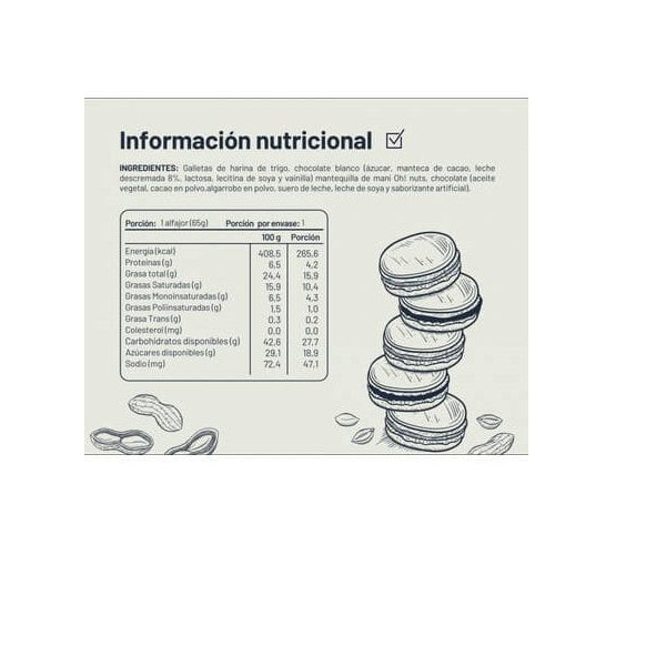 Pack x 5 | Alfajor Negro Bombom 65g